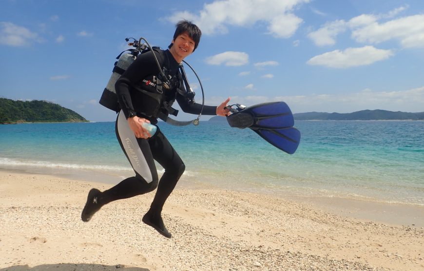 【ビーチ体験ダイビング】持ち物は水着とビーチサンダルだけ！（シャワー・更衣室・ドライヤー・タオル完備）